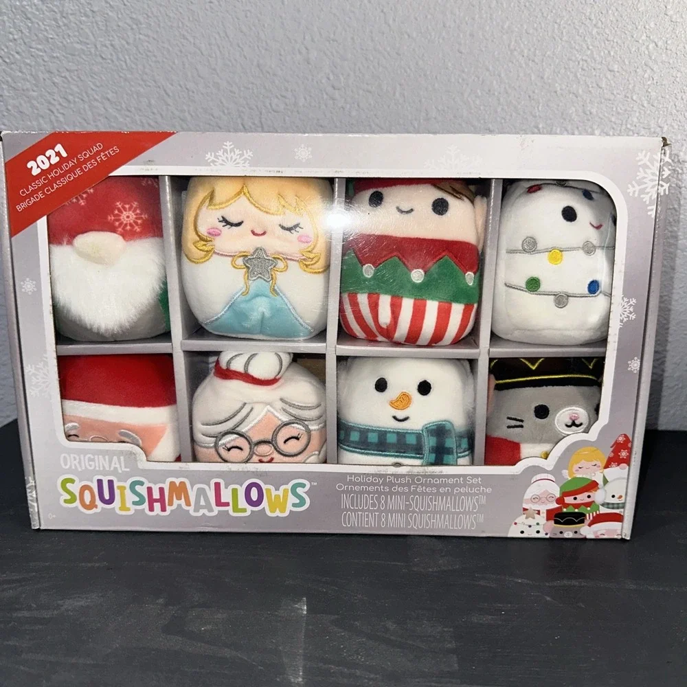 Squishmallows 2021 Winter Animals Dawn Tilman Bruce Baron 16 Ornament‎ Set NIB